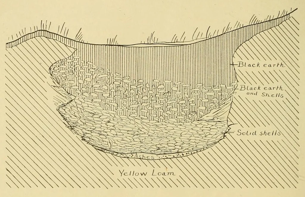 An illustration from Ancient shell heaps near New York City, 1909, leaf 6
