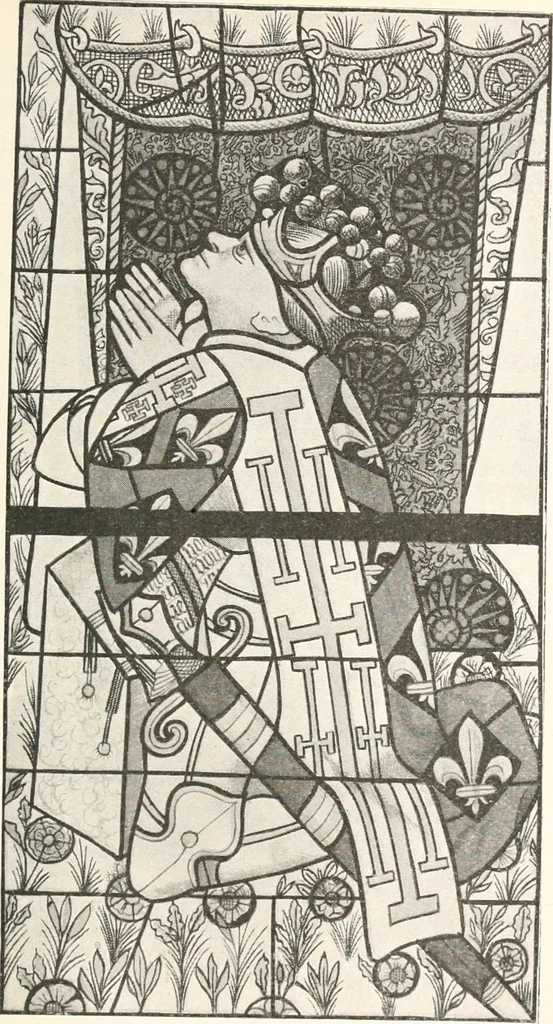 An illustration from Ancient stained and painted glass, 1913, leaf 104