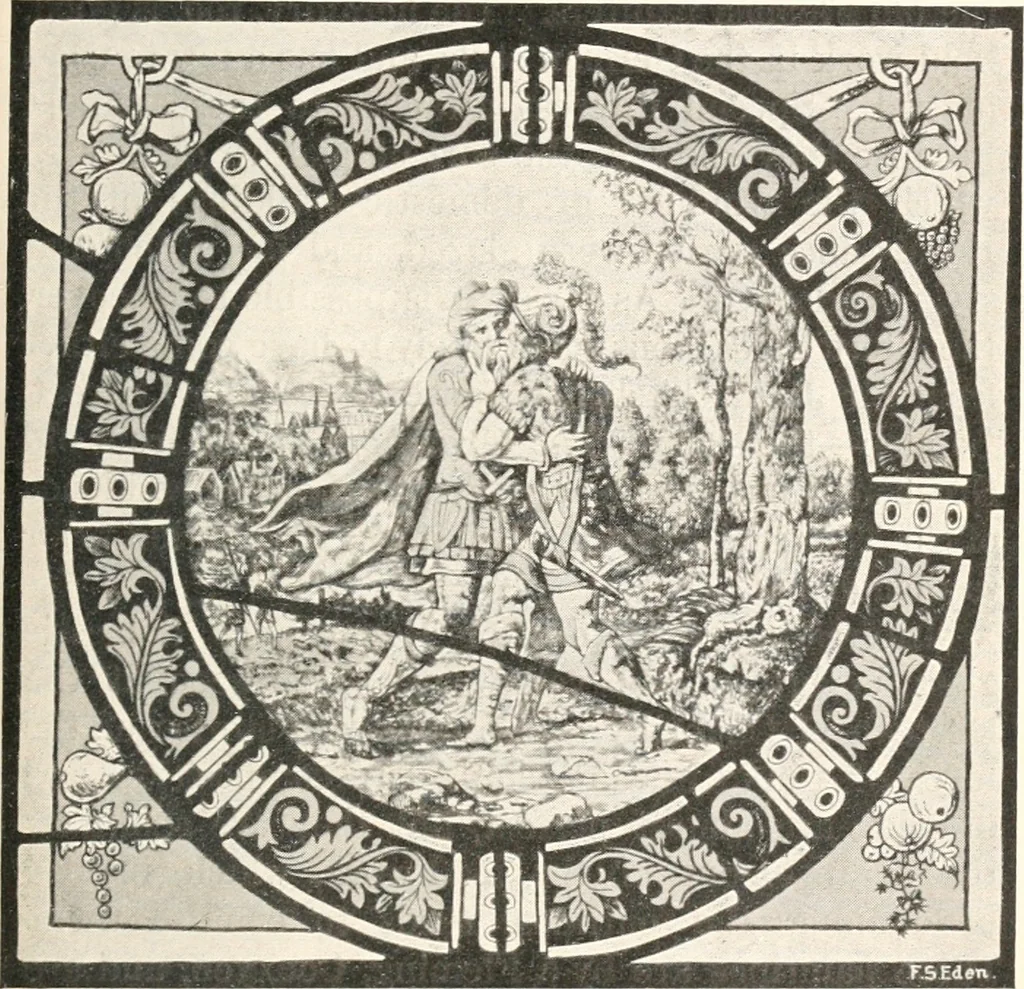 An illustration from Ancient stained and painted glass, 1913, leaf 122