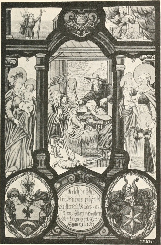 An illustration from Ancient stained and painted glass, 1913, leaf 140