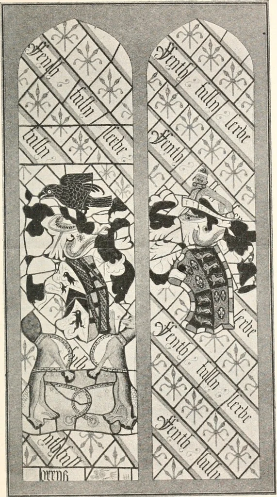 An illustration from Ancient stained and painted glass, 1913, leaf 154