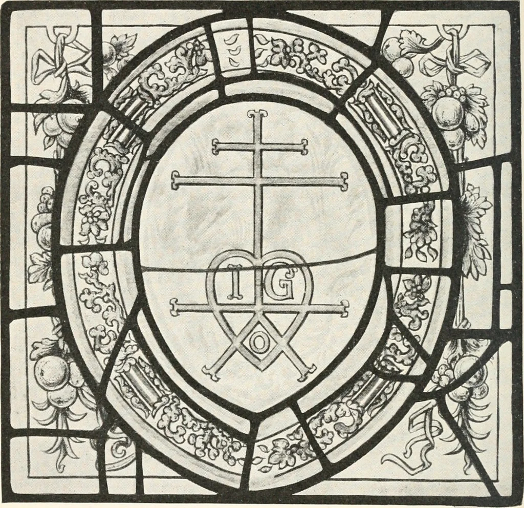 An illustration from Ancient stained and painted glass, 1913, leaf 157