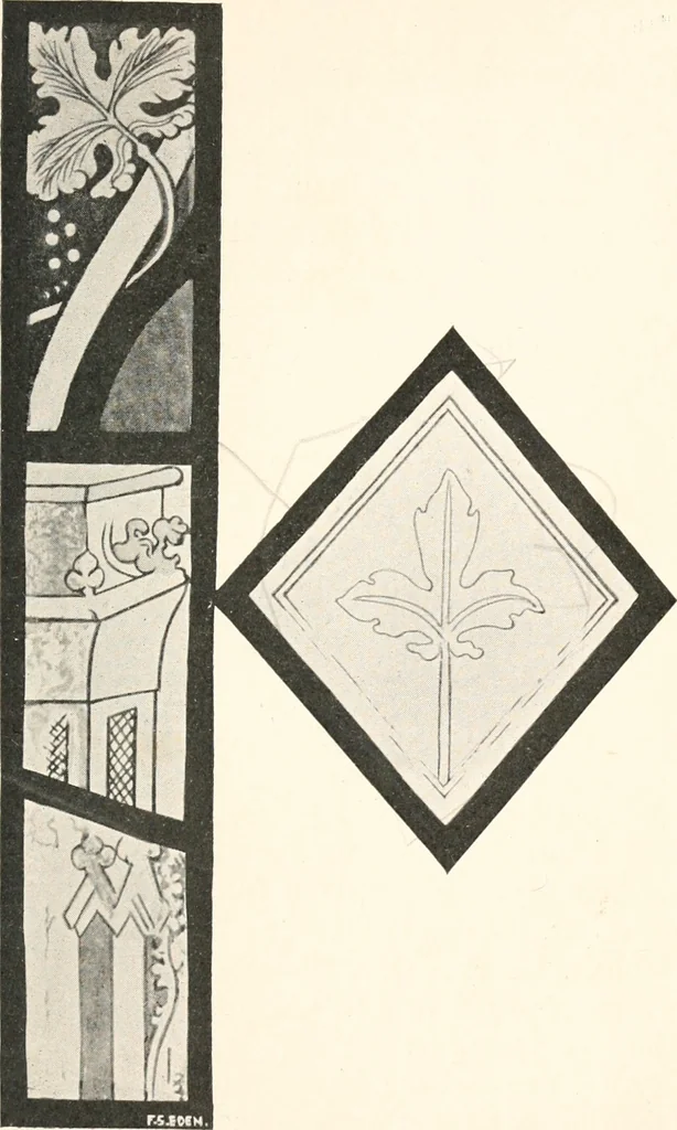 An illustration from Ancient stained and painted glass, 1913, leaf 18