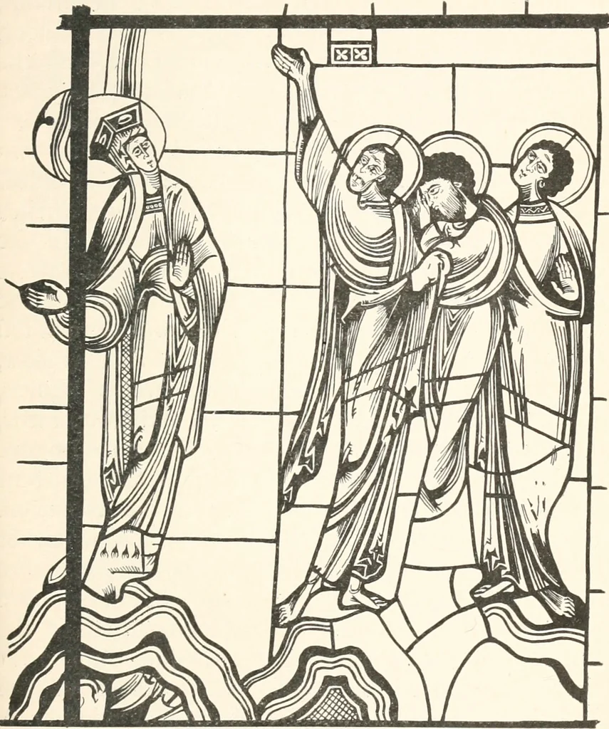 An illustration from Ancient stained and painted glass, 1913, leaf 44