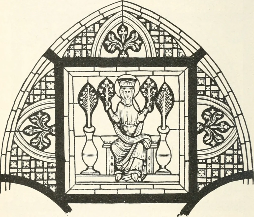 An illustration from Ancient stained and painted glass, 1913, leaf 53