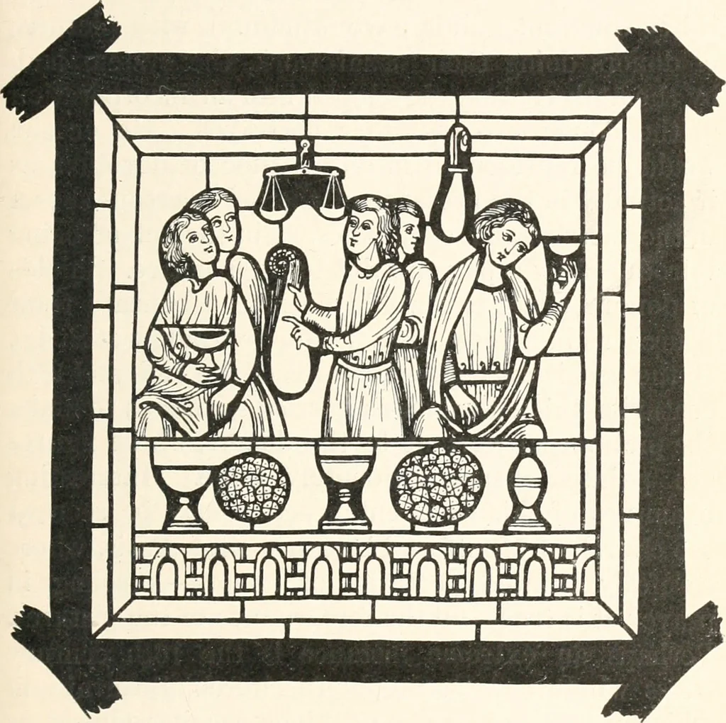 An illustration from Ancient stained and painted glass, 1913, leaf 54