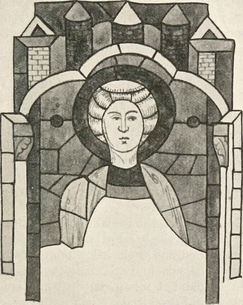 An illustration from Ancient stained and painted glass, 1913, leaf 58