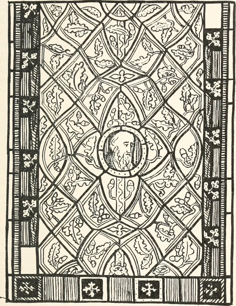 An illustration from Ancient stained and painted glass, 1913, leaf 68