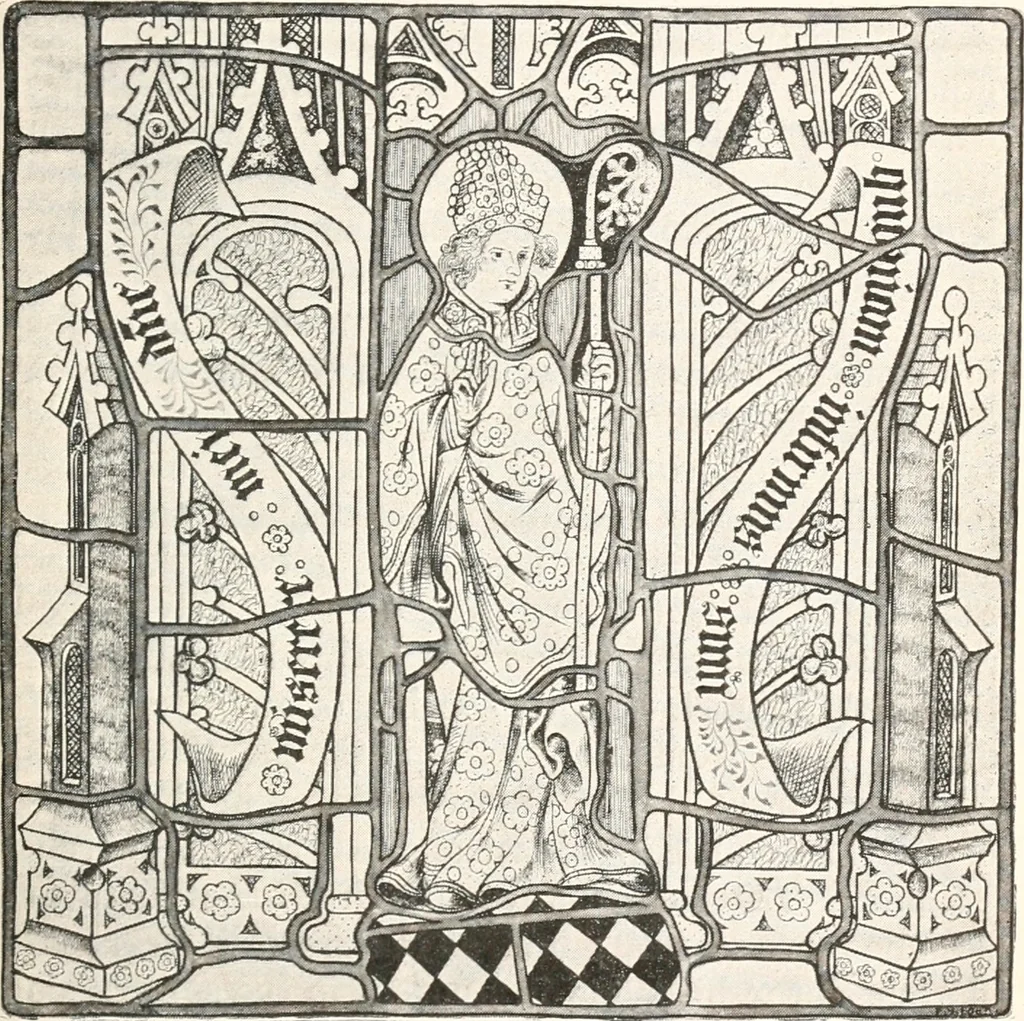 An illustration from Ancient stained and painted glass, 1913, leaf 80