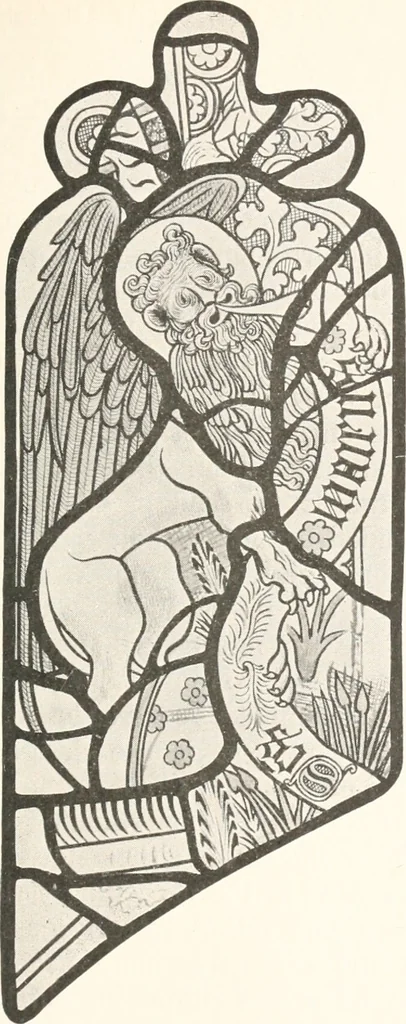 An illustration from Ancient stained and painted glass, 1913, leaf 98