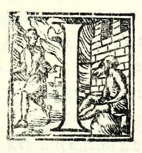 An illustration from Anconitana : comedia, 1554, leaf 15