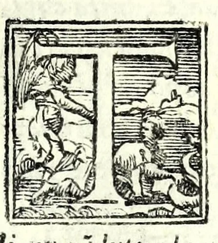 An illustration from Anconitana : comedia, 1554, leaf 7