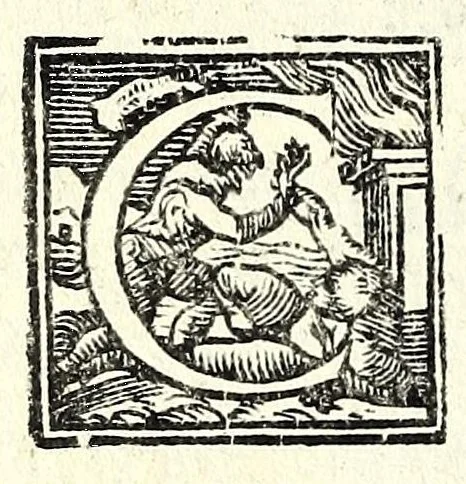 An illustration from Anconitana : comedia, 1554, leaf 70