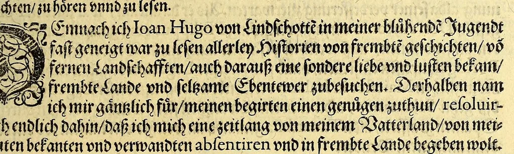 An illustration from Ander Theil der Orientalischen Indien, Von allen Völckern, Insulen, Meerporten, fliessenden Wassern vnd anderen Orten, so von Portugal auss, lengst dem Gestaden Aphrica, biss in Ost Indien vnd zu dem Landt China, sampt andern Insulen zu sehen seynd. : Beneben derenselben Aberglauben, Götzendienst vnd Tempeln, item von ihren Sitten, Trachten, Kleidungen, Policeyordnung, vnd wie sie hausshalten, beid so viel die Portugesen, welche da im Landt wohnen, vnd auch das inheimische Landvölcklein anlangt. Dessgleichen von der Residentz dess Spanischen Viceroys vnd anderer Spanier in Goa, item von allen Orientalischen, Indianischen Waaren vnd Kummerschafften: sampt deren Gewichten, Masen, Müntzen vnd ihrem Valor oder Wirdtgung., 1613, leaf 11