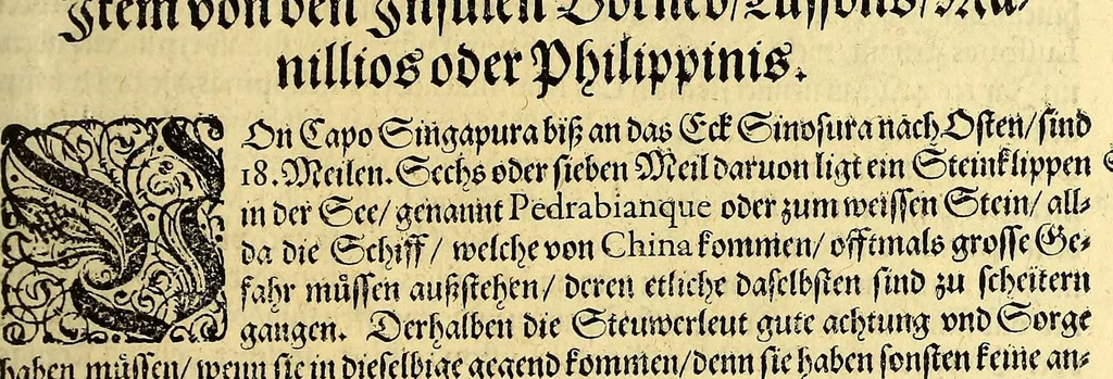 An illustration from Ander Theil der Orientalischen Indien, Von allen Völckern, Insulen, Meerporten, fliessenden Wassern vnd anderen Orten, so von Portugal auss, lengst dem Gestaden Aphrica, biss in Ost Indien vnd zu dem Landt China, sampt andern Insulen zu sehen seynd. : Beneben derenselben Aberglauben, Götzendienst vnd Tempeln, item von ihren Sitten, Trachten, Kleidungen, Policeyordnung, vnd wie sie hausshalten, beid so viel die Portugesen, welche da im Landt wohnen, vnd auch das inheimische Landvölcklein anlangt. Dessgleichen von der Residentz dess Spanischen Viceroys vnd anderer Spanier in Goa, item von allen Orientalischen, Indianischen Waaren vnd Kummerschafften: sampt deren Gewichten, Masen, Müntzen vnd ihrem Valor oder Wirdtgung., 1613, leaf 75
