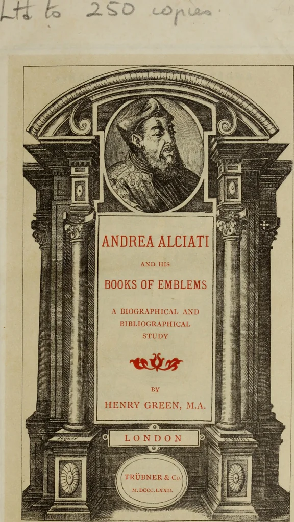 An illustration from Andrea Alciati and his books of emblems : a biographical and bibliographical study, 1877, leaf 4