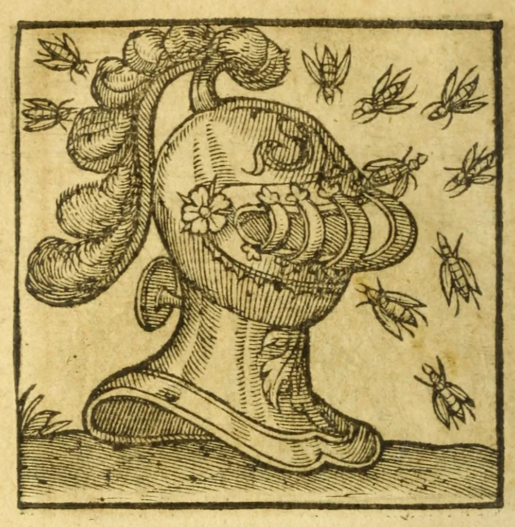 An illustration from Andreae Alciati V.C. Emblemata cvm Clavdii Minois I.C. commentariis ad postremam auctoris editionem auctis & recognitis, 1608, leaf 208