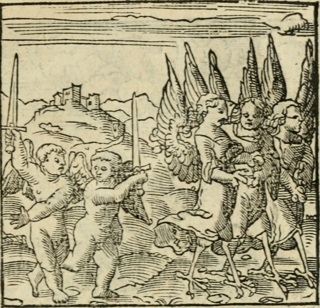 An illustration from Andreae Alciati emblematvm libellvs, 1536, leaf 112