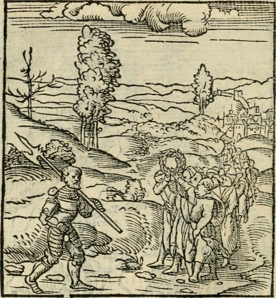 An illustration from Andreae Alciati emblematvm libellvs, 1536, leaf 115