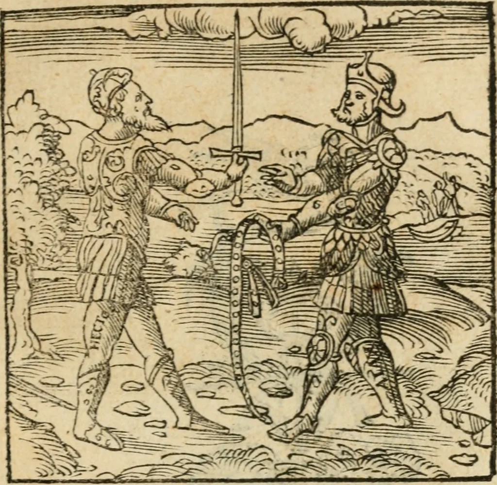 An illustration from Andreae Alciati emblematvm libellvs, 1536, leaf 124