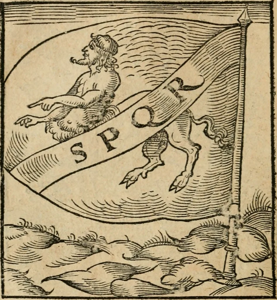 An illustration from Andreae Alciati emblematvm libellvs, 1536, leaf 17