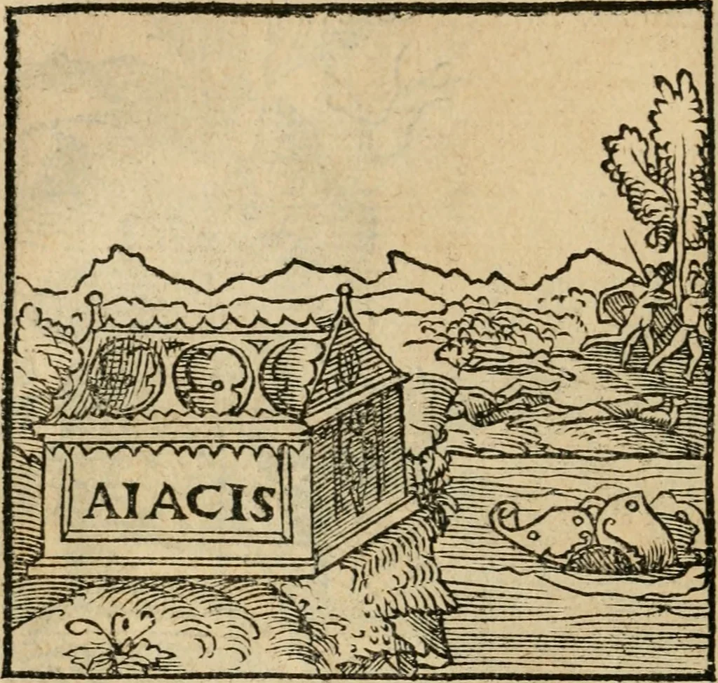 An illustration from Andreae Alciati emblematvm libellvs, 1536, leaf 47