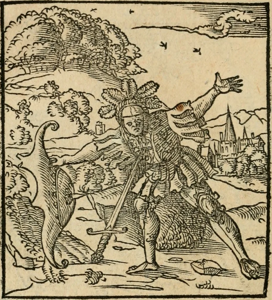 An illustration from Andreae Alciati emblematvm libellvs, 1536, leaf 49