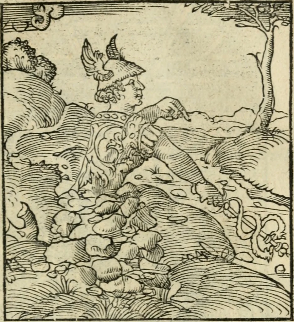 An illustration from Andreae Alciati emblematvm libellvs, 1536, leaf 86