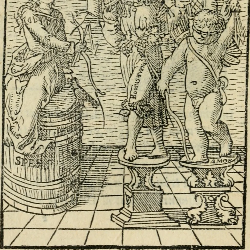 An illustration from Andreae Alciati emblematvm libellvs, 1536, leaf 87
