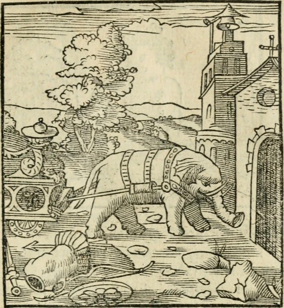 An illustration from Andreae Alciati emblematvm libellvs, 1536, leaf 90