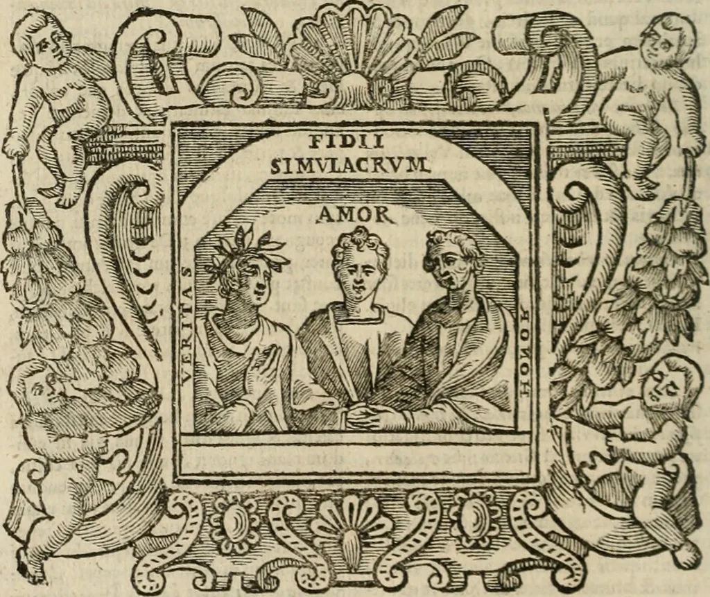 An illustration from Andreae Alciati Emblemata cum commentariis Claudii Minois I.C. Francisci Sanctii Brocensis, & notis Laurentij Pignorij Patavini : nouissima hac editione in continuam vnius commentarij seriem congestis, in certas quasdam quasi classes dispositis, & plusquam dimidia parte auctis, 1661, leaf 139