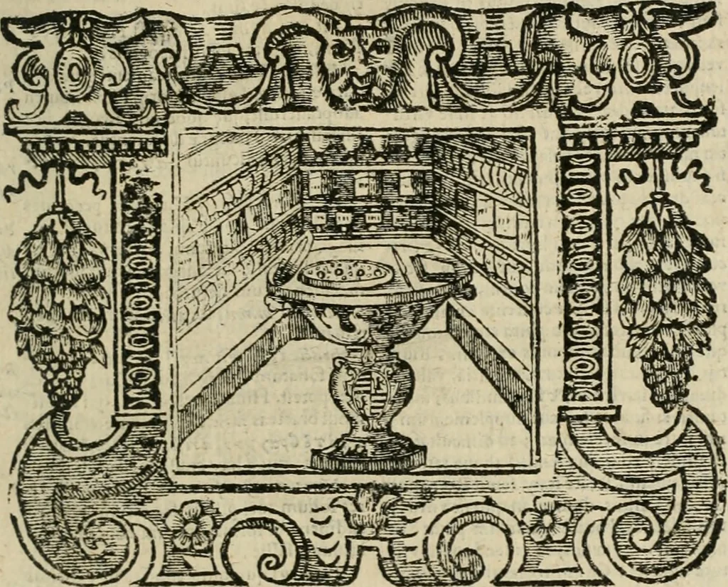 An illustration from Andreae Alciati Emblemata cum commentariis Claudii Minois I.C. Francisci Sanctii Brocensis, & notis Laurentij Pignorij Patavini : nouissima hac editione in continuam vnius commentarij seriem congestis, in certas quasdam quasi classes dispositis, & plusquam dimidia parte auctis, 1661, leaf 16