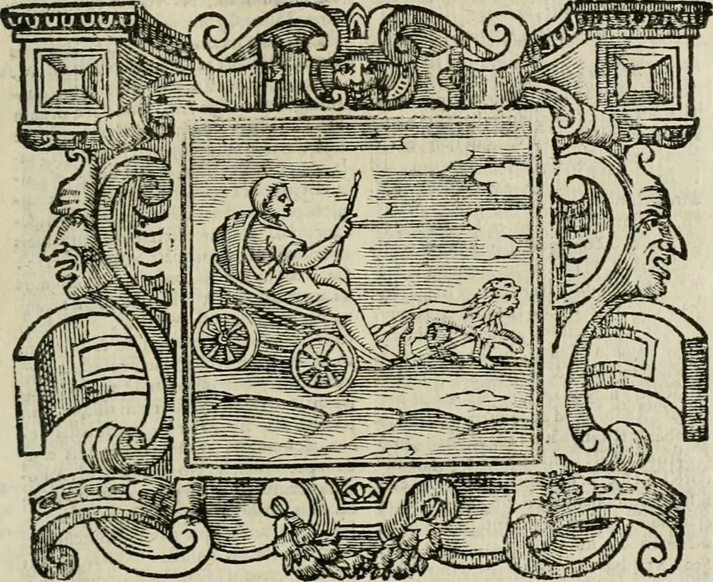 An illustration from Andreae Alciati Emblemata cum commentariis Claudii Minois I.C. Francisci Sanctii Brocensis, & notis Laurentij Pignorij Patavini : nouissima hac editione in continuam vnius commentarij seriem congestis, in certas quasdam quasi classes dispositis, & plusquam dimidia parte auctis, 1661, leaf 250