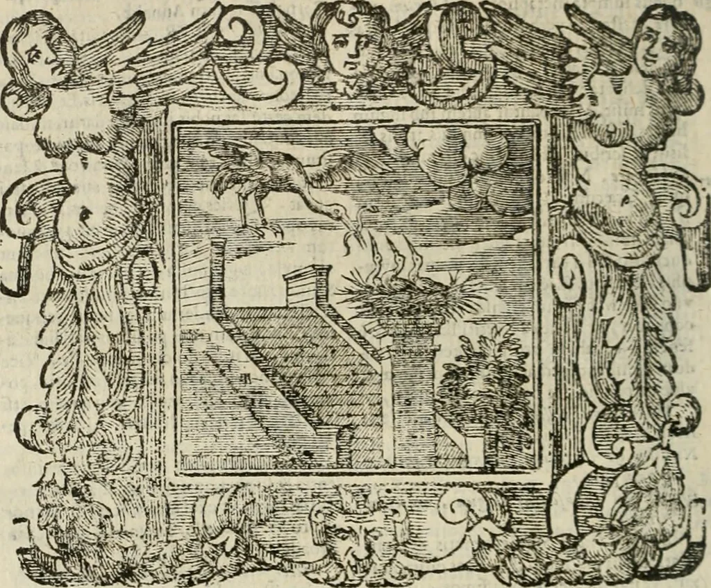 An illustration from Andreae Alciati Emblemata cum commentariis Claudii Minois I.C. Francisci Sanctii Brocensis, & notis Laurentij Pignorij Patavini : nouissima hac editione in continuam vnius commentarij seriem congestis, in certas quasdam quasi classes dispositis, & plusquam dimidia parte auctis, 1661, leaf 255