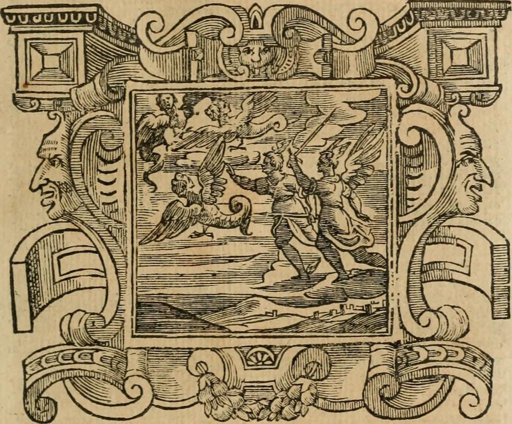 An illustration from Andreae Alciati Emblemata cum commentariis Claudii Minois I.C. Francisci Sanctii Brocensis, & notis Laurentij Pignorij Patavini : nouissima hac editione in continuam vnius commentarij seriem congestis, in certas quasdam quasi classes dispositis, & plusquam dimidia parte auctis, 1661, leaf 262
