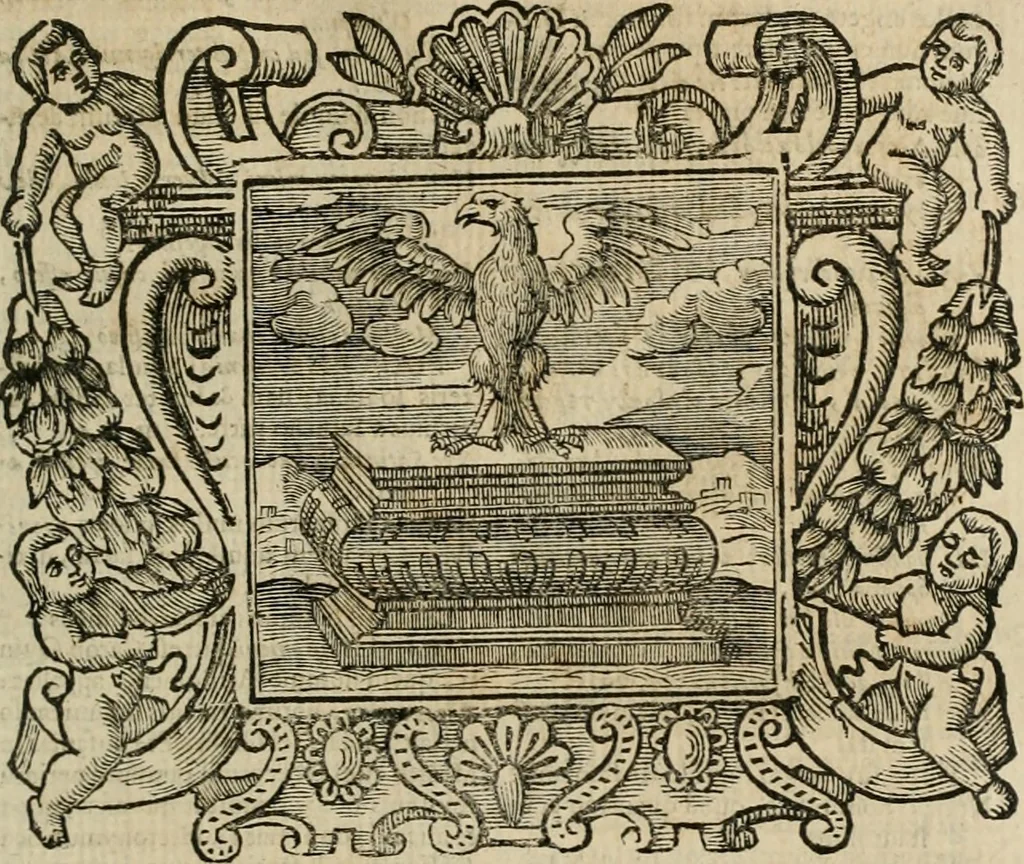 An illustration from Andreae Alciati Emblemata cum commentariis Claudii Minois I.C. Francisci Sanctii Brocensis, & notis Laurentij Pignorij Patavini : nouissima hac editione in continuam vnius commentarij seriem congestis, in certas quasdam quasi classes dispositis, & plusquam dimidia parte auctis, 1661, leaf 266