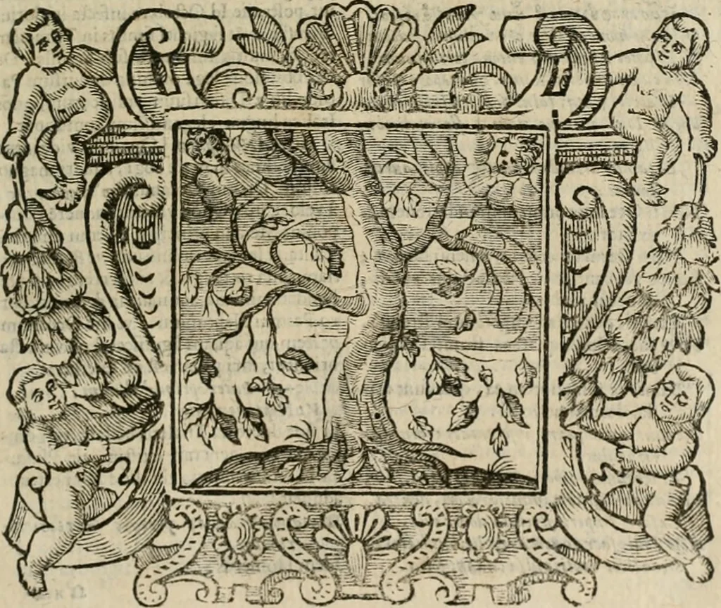 An illustration from Andreae Alciati Emblemata cum commentariis Claudii Minois I.C. Francisci Sanctii Brocensis, & notis Laurentij Pignorij Patavini : nouissima hac editione in continuam vnius commentarij seriem congestis, in certas quasdam quasi classes dispositis, & plusquam dimidia parte auctis, 1661, leaf 302
