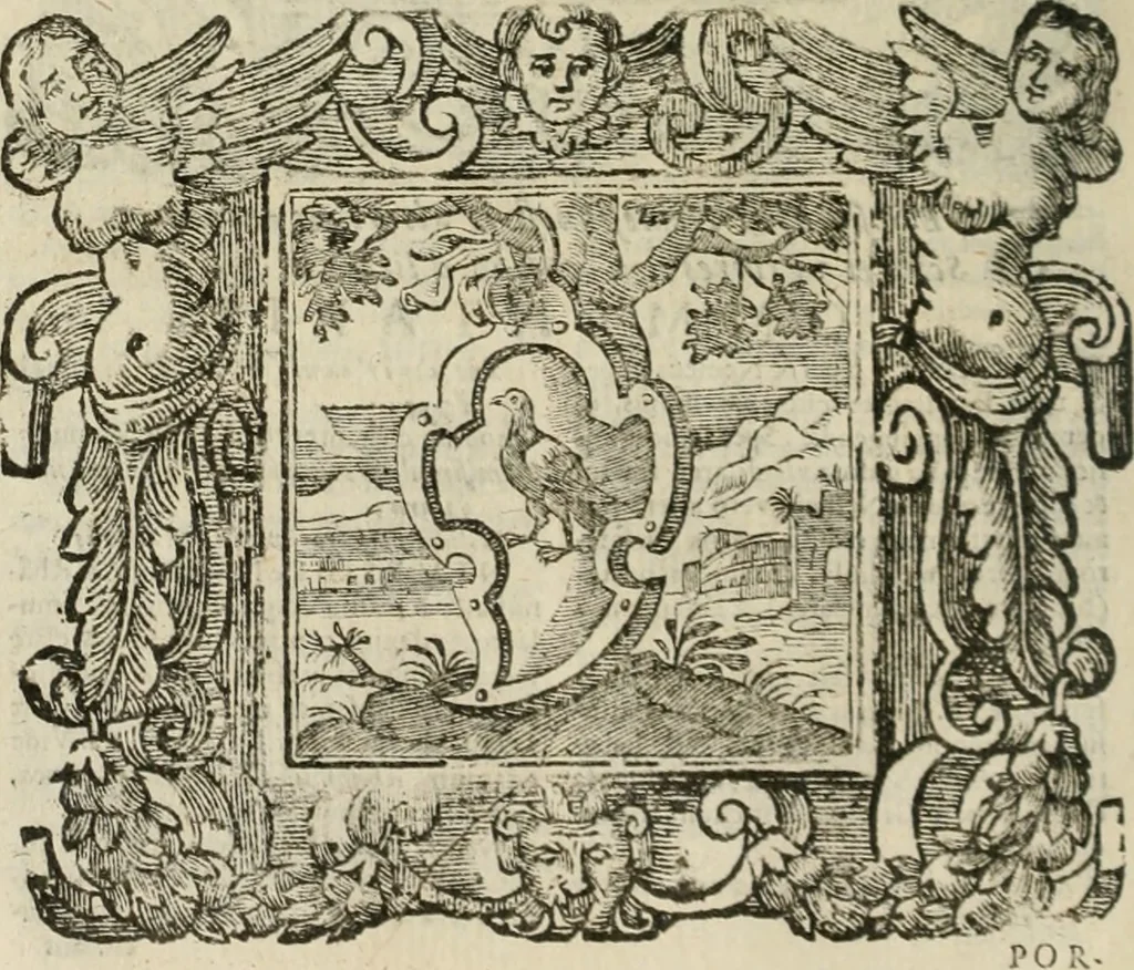 An illustration from Andreae Alciati Emblemata cum commentariis Claudii Minois I.C. Francisci Sanctii Brocensis, & notis Laurentij Pignorij Patavini : nouissima hac editione in continuam vnius commentarij seriem congestis, in certas quasdam quasi classes dispositis, & plusquam dimidia parte auctis, 1661, leaf 319