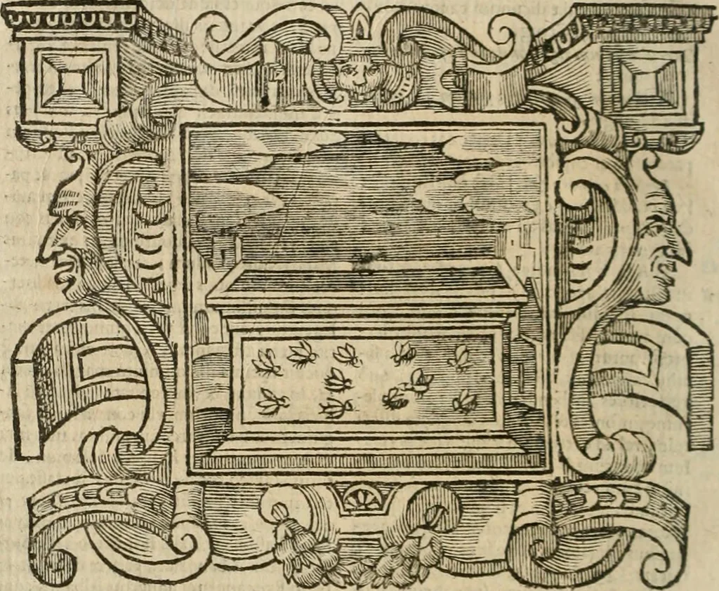 An illustration from Andreae Alciati Emblemata cum commentariis Claudii Minois I.C. Francisci Sanctii Brocensis, & notis Laurentij Pignorij Patavini : nouissima hac editione in continuam vnius commentarij seriem congestis, in certas quasdam quasi classes dispositis, & plusquam dimidia parte auctis, 1661, leaf 331