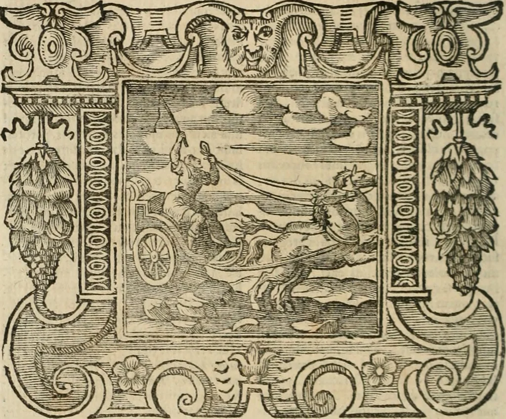 An illustration from Andreae Alciati Emblemata cum commentariis Claudii Minois I.C. Francisci Sanctii Brocensis, & notis Laurentij Pignorij Patavini : nouissima hac editione in continuam vnius commentarij seriem congestis, in certas quasdam quasi classes dispositis, & plusquam dimidia parte auctis, 1661, leaf 351