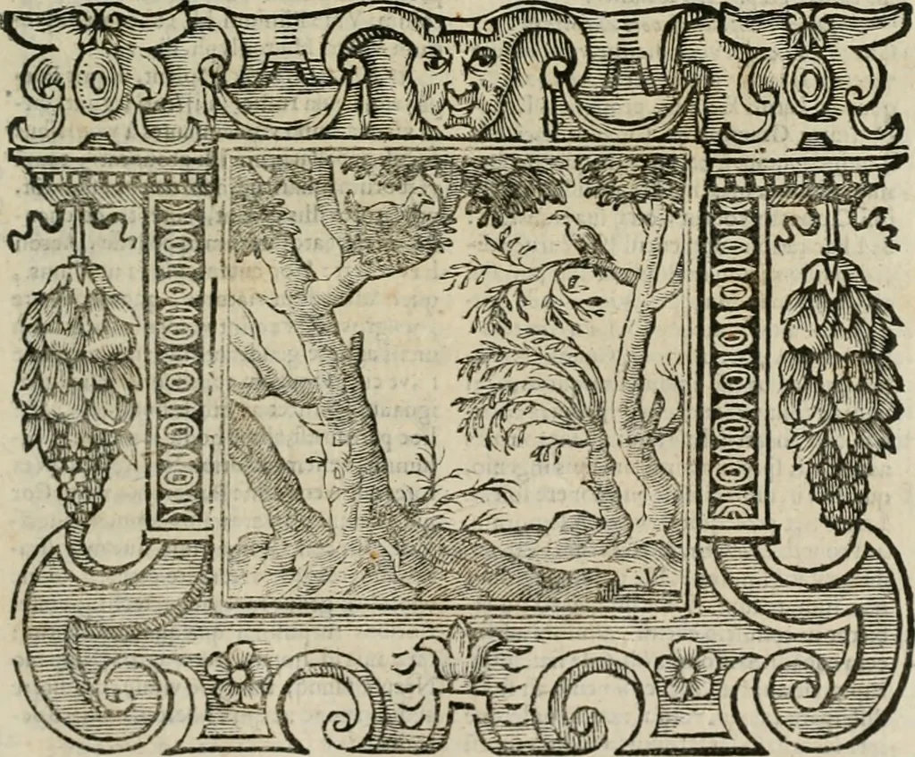 An illustration from Andreae Alciati Emblemata cum commentariis Claudii Minois I.C. Francisci Sanctii Brocensis, & notis Laurentij Pignorij Patavini : nouissima hac editione in continuam vnius commentarij seriem congestis, in certas quasdam quasi classes dispositis, & plusquam dimidia parte auctis, 1661, leaf 358