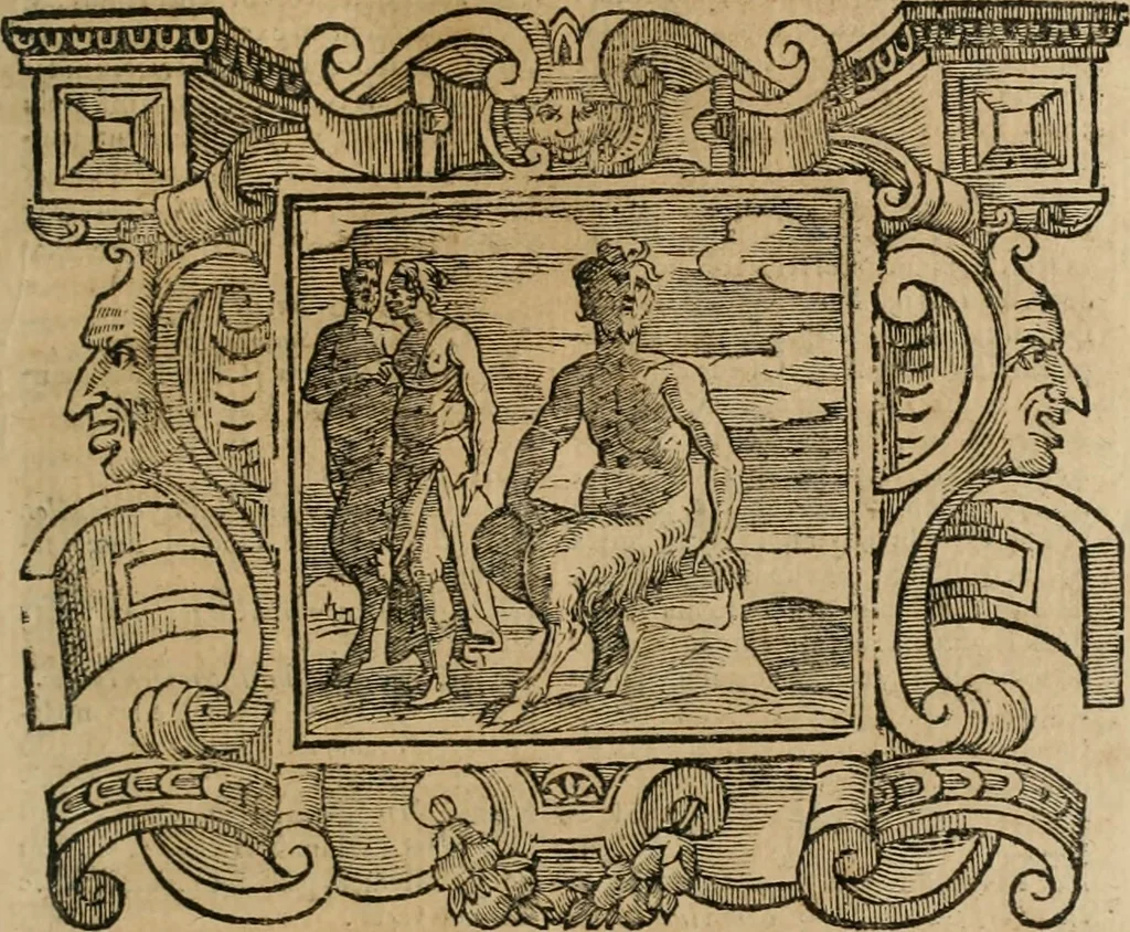 An illustration from Andreae Alciati Emblemata cum commentariis Claudii Minois I.C. Francisci Sanctii Brocensis, & notis Laurentij Pignorij Patavini : nouissima hac editione in continuam vnius commentarij seriem congestis, in certas quasdam quasi classes dispositis, & plusquam dimidia parte auctis, 1661, leaf 404