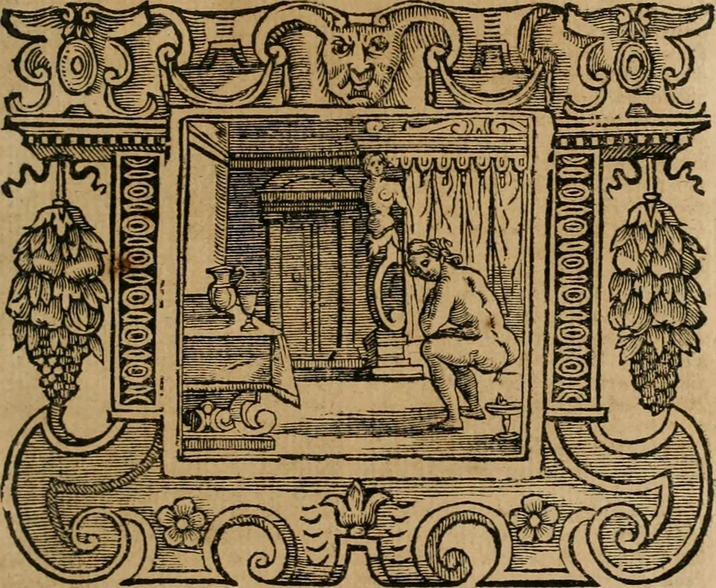 An illustration from Andreae Alciati Emblemata cum commentariis Claudii Minois I.C. Francisci Sanctii Brocensis, & notis Laurentij Pignorij Patavini : nouissima hac editione in continuam vnius commentarij seriem congestis, in certas quasdam quasi classes dispositis, & plusquam dimidia parte auctis, 1661, leaf 436