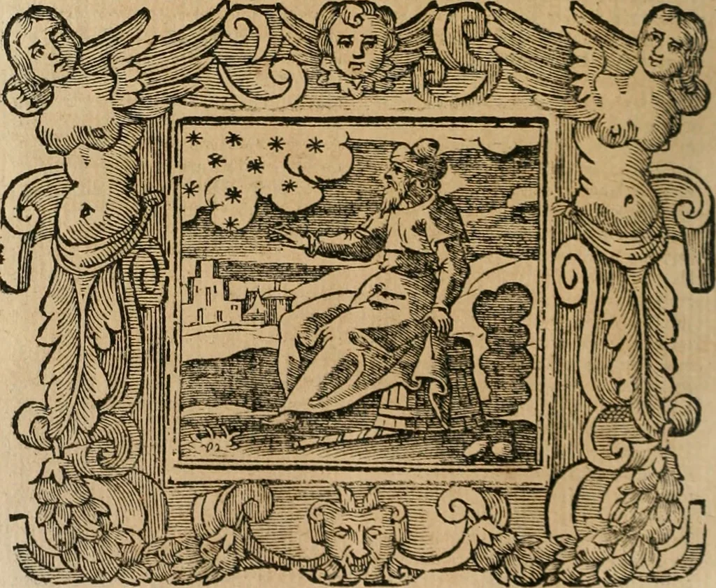An illustration from Andreae Alciati Emblemata cum commentariis Claudii Minois I.C. Francisci Sanctii Brocensis, & notis Laurentij Pignorij Patavini : nouissima hac editione in continuam vnius commentarij seriem congestis, in certas quasdam quasi classes dispositis, & plusquam dimidia parte auctis, 1661, leaf 439