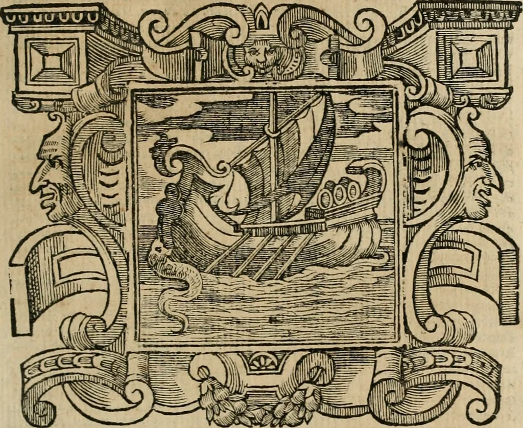 An illustration from Andreae Alciati Emblemata cum commentariis Claudii Minois I.C. Francisci Sanctii Brocensis, & notis Laurentij Pignorij Patavini : nouissima hac editione in continuam vnius commentarij seriem congestis, in certas quasdam quasi classes dispositis, & plusquam dimidia parte auctis, 1661, leaf 446