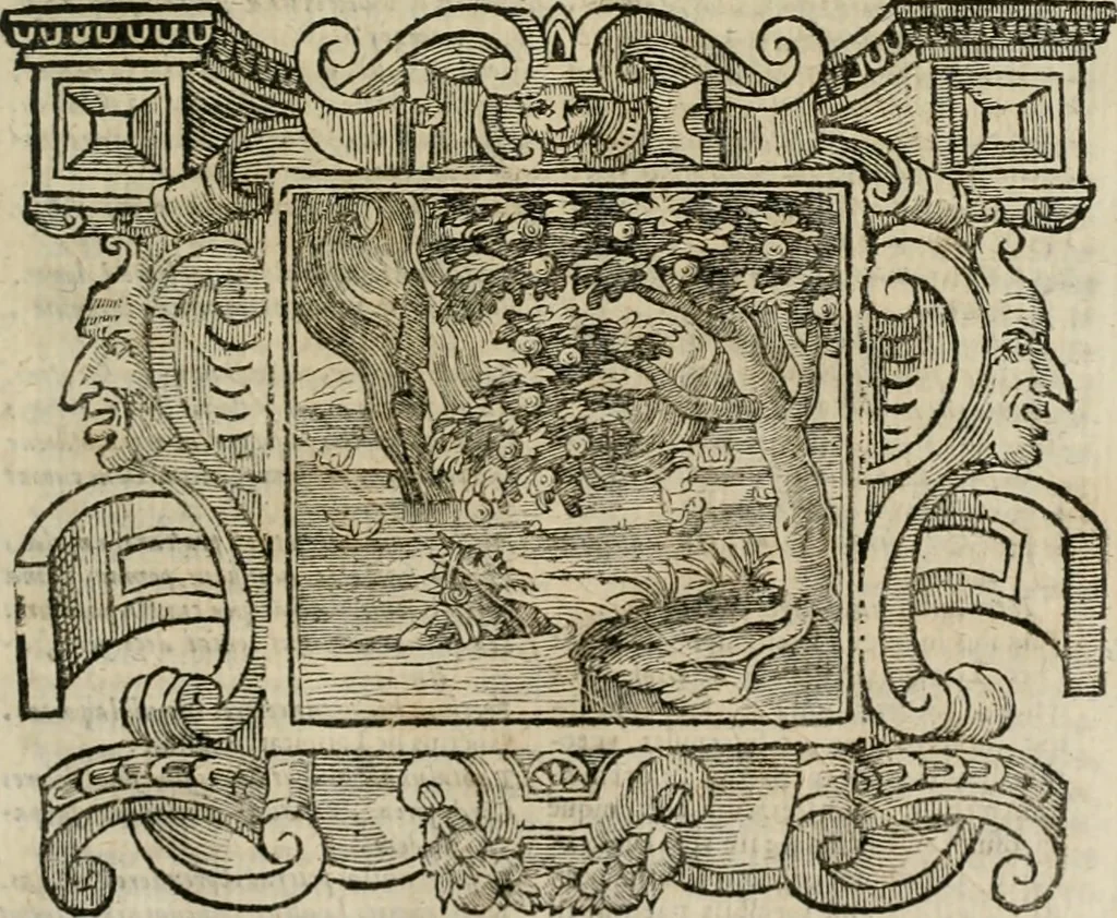 An illustration from Andreae Alciati Emblemata cum commentariis Claudii Minois I.C. Francisci Sanctii Brocensis, & notis Laurentij Pignorij Patavini : nouissima hac editione in continuam vnius commentarij seriem congestis, in certas quasdam quasi classes dispositis, & plusquam dimidia parte auctis, 1661, leaf 452