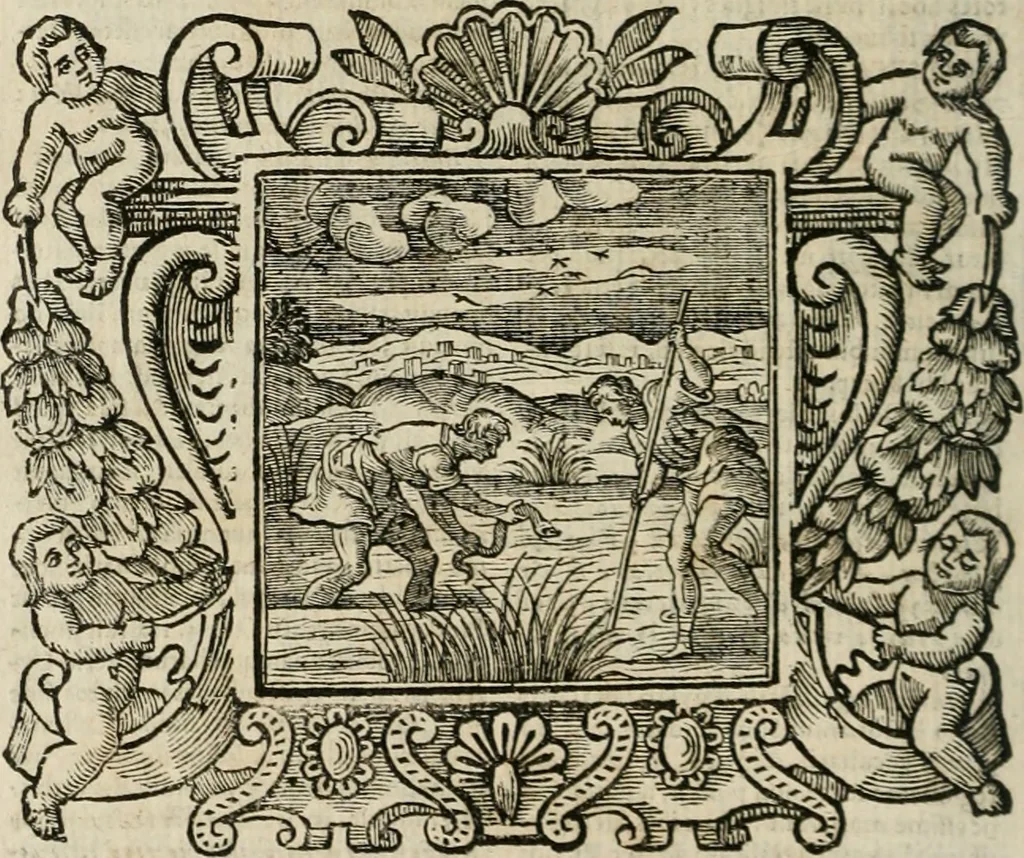 An illustration from Andreae Alciati Emblemata cum commentariis Claudii Minois I.C. Francisci Sanctii Brocensis, & notis Laurentij Pignorij Patavini : nouissima hac editione in continuam vnius commentarij seriem congestis, in certas quasdam quasi classes dispositis, & plusquam dimidia parte auctis, 1661, leaf 465