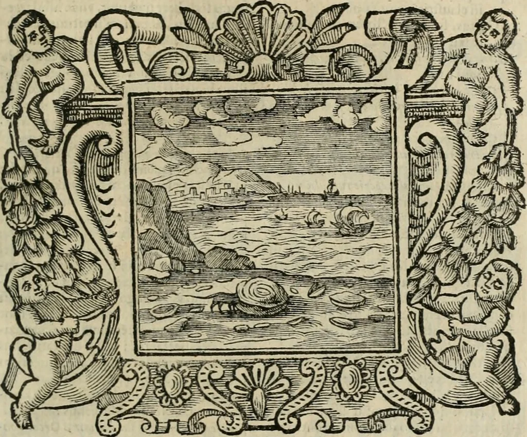 An illustration from Andreae Alciati Emblemata cum commentariis Claudii Minois I.C. Francisci Sanctii Brocensis, & notis Laurentij Pignorij Patavini : nouissima hac editione in continuam vnius commentarij seriem congestis, in certas quasdam quasi classes dispositis, & plusquam dimidia parte auctis, 1661, leaf 484