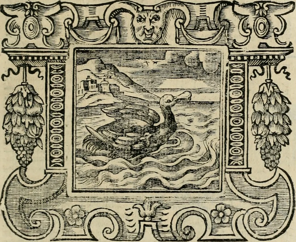 An illustration from Andreae Alciati Emblemata cum commentariis Claudii Minois I.C. Francisci Sanctii Brocensis, & notis Laurentij Pignorij Patavini : nouissima hac editione in continuam vnius commentarij seriem congestis, in certas quasdam quasi classes dispositis, & plusquam dimidia parte auctis, 1661, leaf 486