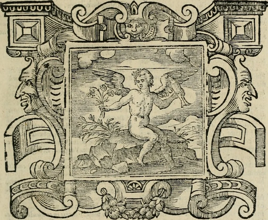 An illustration from Andreae Alciati Emblemata cum commentariis Claudii Minois I.C. Francisci Sanctii Brocensis, & notis Laurentij Pignorij Patavini : nouissima hac editione in continuam vnius commentarij seriem congestis, in certas quasdam quasi classes dispositis, & plusquam dimidia parte auctis, 1661, leaf 530